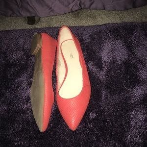 Orange Nine West flats
